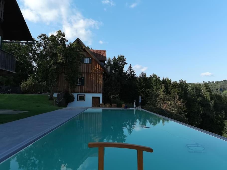 Chalet-Suedsteiermark - Traumhafte Aussicht, Infinity Pool, Privatsphaere, Klima Und De-Luxe Ausstattung Schwanberg Ngoại thất bức ảnh